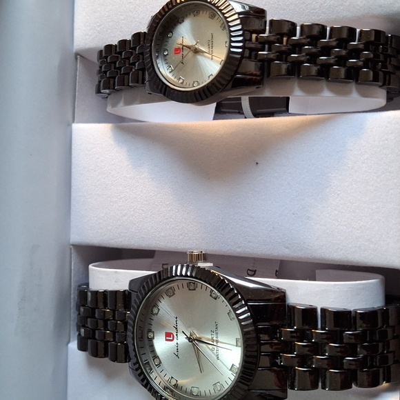 Luis Cardini NWT watches his & hers, water resistant, stainless steel (W042)